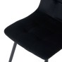 Krzesło czarne DC-6402 welur #66 | OUTLET-10