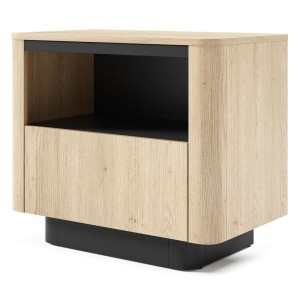 Stolik nocny TORRO 1S (G) | Dąb cremona + czarny