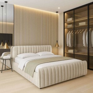 Łóżko tapicerowane SF1078 | 180x200 | Boucle | Beż #3