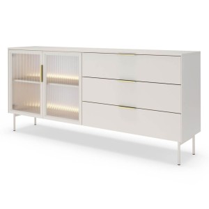 Komoda LUMI 2D3S + LED (C) | 181cm | Kaszmir