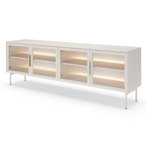 Szafka RTV LUMI 4D + LED (D) | 181cm | Kaszmir