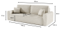 Sofa z funkcją spania LORETTO | Lincoln 3 | SZYBKA WYSYŁKA-6