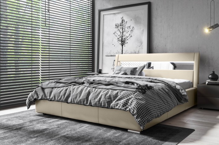 Łóżko tapicerowane 120x200 LEXUS / z pojemnikiem