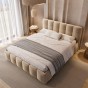 Łóżko tapicerowane z pojemnikiem 4578G | 160x200 | Welur | Beż #6 | OUTLET-6