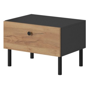 Stoliki nocne (D) DECO dąb craft złoty/antracyt | SZYBKA WYSYŁKA