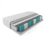 Materac kieszeniowy + Visco - model HAMAL 180x200x19 tw. H4