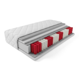 Materac kieszeniowy + Visco - model SYRIUSZ 140x200x19 tw. H3
