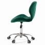 Krzesło obrotowe zielone bok