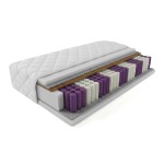 Materac kieszeniowy + kokos - model SZEDAR 160x200x18 tw. H4