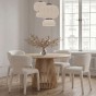 Stół okrągły 120cm YY5940 naturalny dąb | OUTLET-2