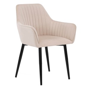 Krzesło tapicerowane Y-607 | Welur | Beż