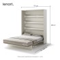 BED CONCEPT BC-12 - półkotapczan pionowy 160 - kaszmir-5