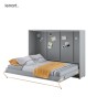 CONCEPT PRO CP-04 - półkotapczan poziomy pod materac 140x200 - szary-1