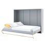 CONCEPT PRO CP-04 - półkotapczan poziomy pod materac 140x200 - szary-3