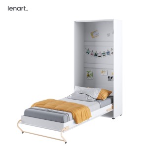 CONCEPT PRO CP-03p - półkotapczan pionowy pod materac 90x200 - biały/biały połysk