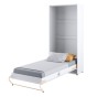 CONCEPT PRO CP-03p - półkotapczan pionowy pod materac 90x200 - biały/biały połysk-2