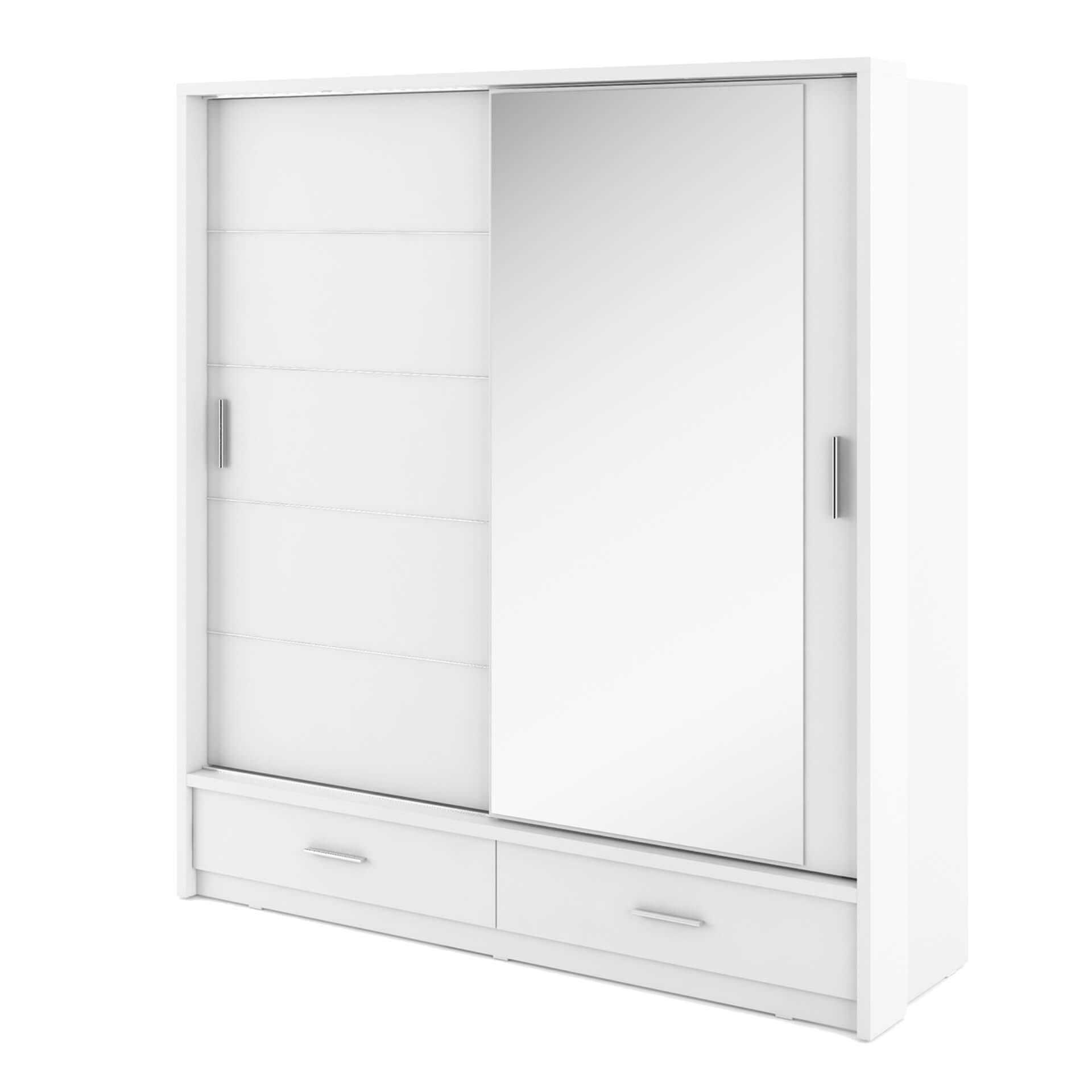 szafa przesuwna dwudrzwiowa z oświetleniem