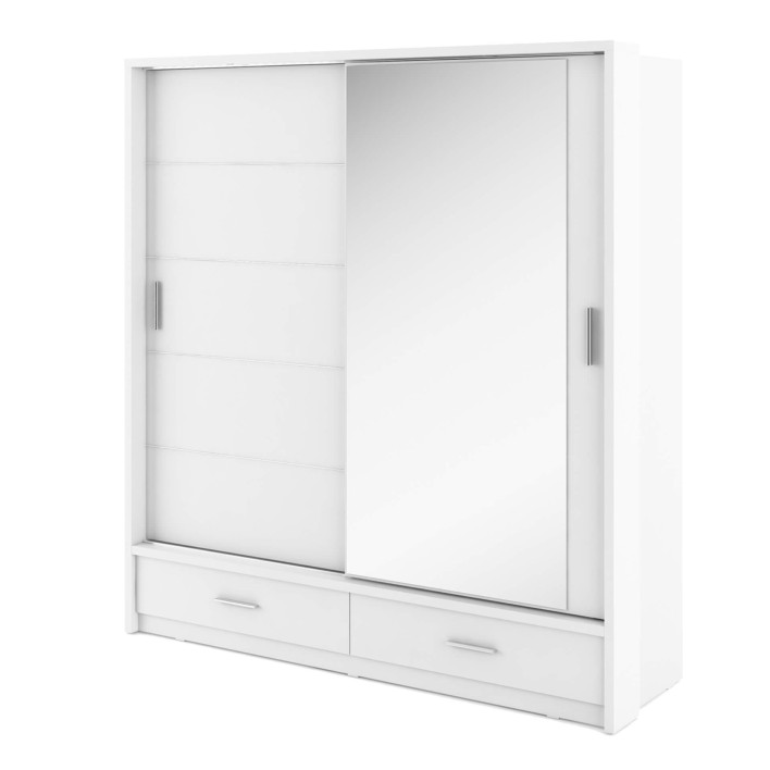 szafa przesuwna dwudrzwiowa z oświetleniem