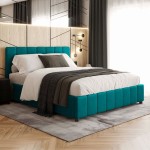 Łóżko tapicerowane z pojemnikiem LEA II | 140x200 | Kolor do wyboru | [P]