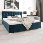 Łóżko tapicerowane z pojemnikiem MISTRAL | 160x200 | Kolor do wyboru | [P]