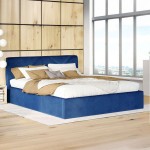 Łóżko tapicerowane z pojemnikiem KARINO | 180x200 | Kolor do wyboru