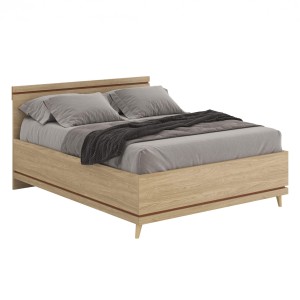 Łóżko 160 SCANDI | Dąb olejowany-ceglany