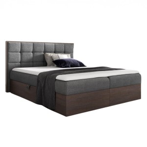 Łóżko kontynentalne WOOD 1  dąb ciemny | 120x200 | Kolor do wyboru