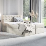 Łóżko kontynentalne z pojemnikiem i topperem HAVANA | 120x200 | Kolor do wyboru