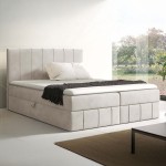 Łóżko kontynentalne z pojemnikiem i topperem JOHN | 120x200 | Kolor do wyboru