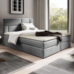 Łóżko kontynentalne z pojemnikiem i topperem ORLANDO | 120x200 | Kolor do wyboru