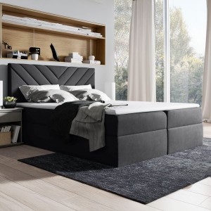 Łóżko kontynentalne z pojemnikiem i topperem TOP 6 | 120x200 | Kolor do wyboru