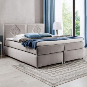 Łóżko kontynentalne z topperem FOLK | 120x200 | Kolor do wyboru