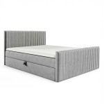 Łóżko kontynentalne z pojemnikiem i topperem POLARIS | 140x200 | Kolor do wyboru