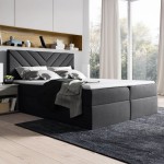 Łóżko kontynentalne z pojemnikiem i topperem TOP 6 | 160x200 | Kolor do wyboru