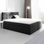 Łóżko kontynentalne z pojemnikiem TOP 2, materac, topper | 160x200 | Kolor do wyboru