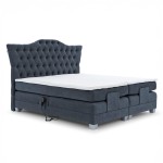 Łóżko kontynentalne z elektryczną regulacją i topperem LONDON | 180x200 | Kolor do wyboru