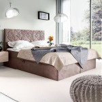 Łóżko kontynentalne z pojemnikiem BOX 1, materac, topper | 180x200 | Kolor do wyboru