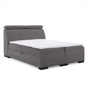 Łóżko kontynentalne z pojemnikiem i topperem MODENA | 180x200 | Kolor do wyboru