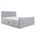 Łóżko kontynentalne z pojemnikiem i topperem MONTANA | 180x200 | Kolor do wyboru