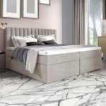 Łóżko kontynentalne z pojemnikiem i topperem PASO | 180x200 | Kolor do wyboru