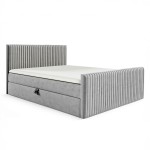 Łóżko kontynentalne z pojemnikiem i topperem POLARIS | 180x200 | Kolor do wyboru