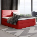 Łóżko kontynentalne z pojemnikiem SALSA, materac, topper | 180x200 | Kolor do wyboru