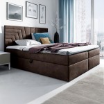 Łóżko kontynentalne z pojemnikiem BOX 4, materac, topper | 200x200 | Kolor do wyboru