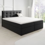 Łóżko kontynentalne z pojemnikiem TOP 1, materac, topper | 200x200 | Kolor do wyboru