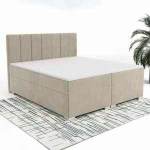 Łóżko kontynentalne z pojemnikiem ALICE | 200x200 | Kolor do wyboru