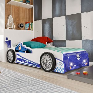Łóżko samochód dziecięce POLICE, materac