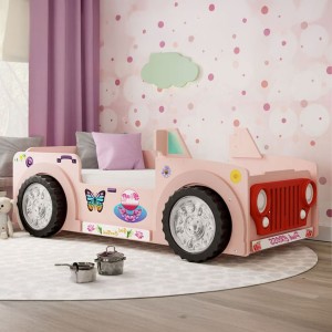 Łóżko samochód JEPP PINK, materac
