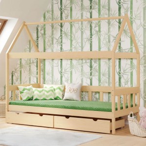 Łóżko domek SKRZAT | 80x180 | Kolor do wyboru