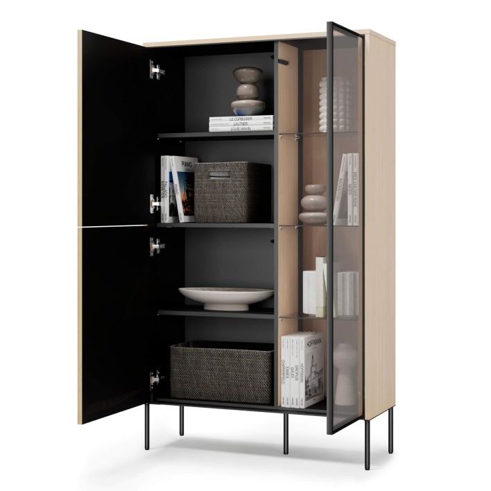 Witryna FLOW FW-01 2D1W FW1VBC Dąb Otwarte 2.jpg