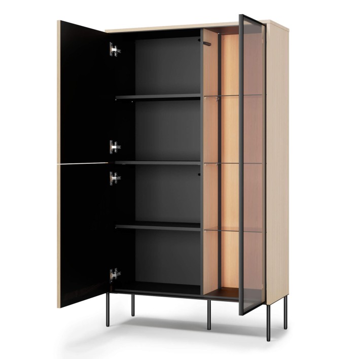 Witryna FLOW FW-01 2D1W FW1VBC Dąb Otwarte.jpg